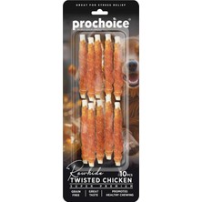 Str Store Twisted Chicken, Köpekler Için Tavuk Derili Burgu Ödül Çubuğu 10 Parça