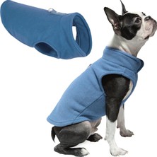 Str Store Polar Yelek Köpek Kazak - Mavi, Küçük - Sıcak Tutan Kazak O-Ring Tasmalı Polar Köpek Ceketi - Kış Küçük Köpek Kazak Mont - Küçük Köpekler Erkek Veya Kız Için Soğuk Hava Köpek Giysileri