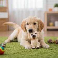 Drop Evcil Hayvan Sesli Köpek Şeklinde Plastik Oyuncak Najmaddin