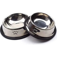 Drop Paslanmaz Çelik Metal Mama Kabı 18 Cm. Najmaddin
