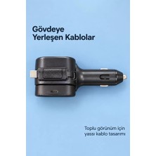 Drop Uzayabilen Yassı Kablolu Çakmaklık Şarj Cihazı Type C ve Lightning Najmaddin