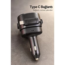 Drop Type C ve Lightning Uçlu Çakmaklık Telefon Şarj Adaptörü Najmaddin