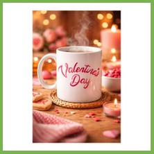 Bezos Valentine’s Day Porselen Kupa Model 3 – Aşk Temalı Özel Tasarım Kahve & Çay Kupası , Sevgililer Günü Hediyesi Umt