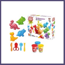 Teknokapsül 03995 Art Craft 3D Dinozorlar Hamur Set 168 gr Bzsth