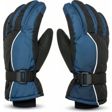 Mustran L-XL İçi Polarlı Motosiklet Kayak Eldiveni | Rüzgar Geçirmez Kışlık Günlük Eldiven