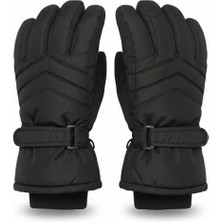 Mustran Erkek İçi Polarlı Suya Dayanıklı Kayak Eldiveni | Rüzgar Geçirmez Hafif Kar Eldiveni