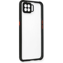 Mudanis Oppo A73 Kılıf Miami Şeffaf Silikon - Siyah