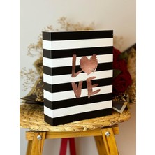 Kpln Store Rabsev Fotoğraf Albümü 10X15 cm 200 Lük Renkli Love Desenli Anı Albümü