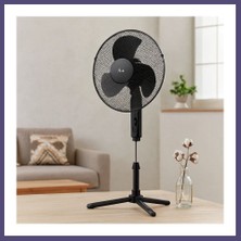 Teknokapsül 16\" (41 Cm) Teleskopik Katlanır Ayaklı Vantilatör - Metal Kafes, 3 Kademe Bzsth
