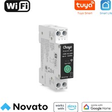 Novato WiFi Akıllı Sigorta WAS-63 - 63 Amper, Enerji Ölçer ( Tuya - Smart Life Uyumlu )