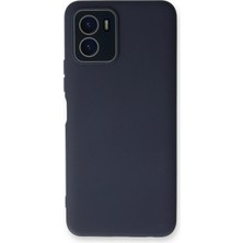 Uryport Vivo Y15S Kılıf Lansman Glass Kapak - Lacivert