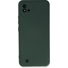 Uryport Realme C11 2021 Kılıf Nano Içi Kadife Silikon - Koyu Yeşil