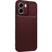 Uryport Oppo Oppo A6T 5g Auto Focus Karbon Kapak - Bordo