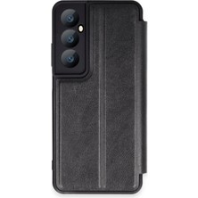 Uryport Realme C65 Kılıf Flip Cover - Siyah