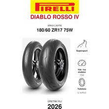 Pirelli Diablo Rosso Iv 180/60 ZR17 75W Arka Motosiklet Lastiği (2026)