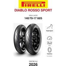 Pirelli Diablo Rosso Sport 140/70-17 66S Arka Motosiklet Lastiği (2026)