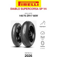 Pirelli Diablo Supercorsa Sp V4 140/70 ZR17 66W Arka Motosiklet Lastiği (2026)