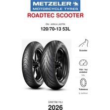 Metzeler Roadtec Scooter 120/70-13 53L Ön/arka Motosiklet Lastiği (2026)