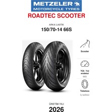 Metzeler Roadtec Scooter 150/70-14 66S Arka Motosiklet Lastiği (2026)