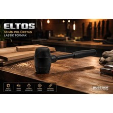 Ergonomik Lastik Tokmak, Poliüretan, Darbe Emici, Sessiz Çekiç, Hassas Yüzeyler, Dayanıklı, Kaymaz Saplı, Usta ve Hobi Kullanımı, Yüksek Performans, Profesyonel El Aleti (50 Mm)