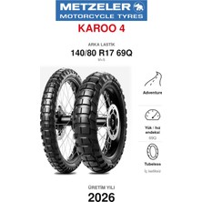 Metzeler Karoo 4 140/80 R17 69Q M+S Arka Motosiklet Lastiği (2026)