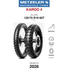 Metzeler Karoo 4 120/70 R19 60T M+S Ön Motosiklet Lastiği (2026)