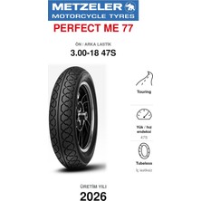 Metzeler Perfect Me 77 3.00-18 47S Ön/arka Motosiklet Lastiği (2026)
