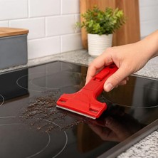 Home Profesyonel Falçata Ağızlı Kazıma Bıçağı Cam Seramik Fayans Mermer Yüzey Temizleme Yapışkan Sökücü Kazıyıcı Bıçak (Asorti Renk)