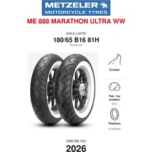 Metzeler Me 888 Marathon Ultra Ww 180/65 B16 81H Reinforced Arka Motosiklet Lastiği (2026)