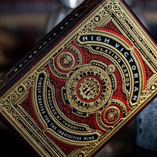 11 High Victorian Koleksiyoner Red Kırmızı Iskambil Oyun Kağıdı Kartları
