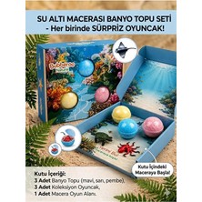 Banyo Topu Seti 3'lü |su Altı Macerası Banyo Topu Seti 3 Adet Sürpriz Oyuncaklı
