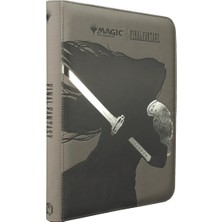 Pro - Final Fantasy x Universes Beyond Sephiroth (Wisnu Tan) 9-Cep Premium Fermuarlı Pro-Binder Sihir: The Gathering Kart Koleksiyoncusu Albümü, Mtg Binder, Final Fantasy Kart Binder