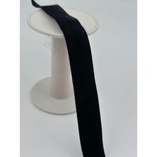cm Likralı Kadife (Esnek) -5 Metre-Siyah