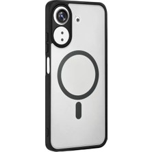 SBN - Store Xiaomi Redmi 13C Loji Magsafe Kapak - Siyah