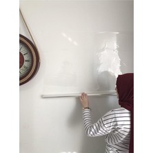 Adet Şeffaf Statik Akıllı Kağıt Şeffaf Yazı Tahtası Kalem 120X100 cm Yapışkansız Şeffaf