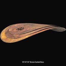 Cymbals Byzance Vintage 3 Parça Smack Istifli Zil Paketi 10", 12", 14" - Türkiye'de Üretilmiştir - B20 Bronz, 2 Yıl Garanti (B024VSM)