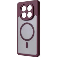 SBN - Store Xiaomi Redmi Note 14 Pro 4g Loji Magsafe Kapak - Bordo