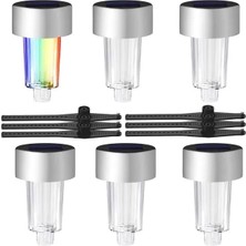 Najmaddin Sh Powermaster PM-26962 Metal Gövdeli Dc 5V Rgb Solar Balkon-Havuz-Bahçe Lambası (6'lı Paket) Sh