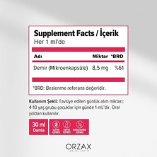 Microfer Demir Takviye Edici Gıda (Lipofer: Patentli Mikroenkapsüle Demir Kaynağı) - Damla - 30 ml