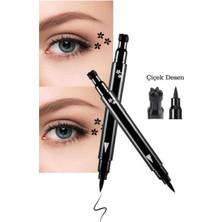 Uçlu Çiçek Desenli Kalem Eyeliner