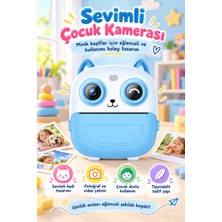 Blackbird Game Center Seyu Sy-S5 Mavi Şipşak Baskılı Çocuk Kamera Hd Video Çekim Özellikli Dijital Fotoğraf Makinesi