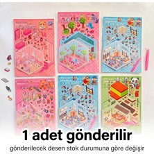 Dıy Oda Tasarım Sticker Seti – Cımbızlı Dekorasyon ve Giydirme Çıkartma Aktivite Seti