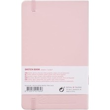 Japan) Tarens T9314-012M Art Creations Eskiz Defteri, Çizim Defteri, 5,1 x 8,3 Inç (13 x 21 Cm), Pastel Pembe, Kalınlık: 140 G/m2), Ince, Asitsiz Kağıt, 80 Yaprak Ciltli