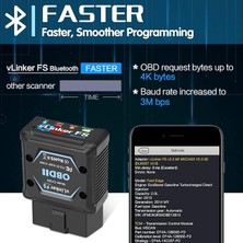 Vlinker Fs Bluetooth Obd2 Tanılama Tarama Cihazı, Ios, Android ve Windows Için Obdıı Araç Kod Okuyucu