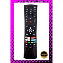 Uzaktan Kumanda   1.kalite Kumanda Mazamapp 1181 Vestel 4K Smart Netflix Prime Video Youtube Fonksiyonlu LCD LED Tv Kumandası E38
