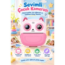Blackbird Game Center Seyu Sy-S5 Pembe Şipşak Baskılı Çocuk Kamera Hd Video Çekim Özellikli Dijital Fotoğraf Makinesi