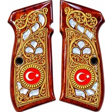 Sözler Savunma Cz 75 A B Serisi Canik 55 Dahil Telkari Özel Işlemeli Ahşap Kabze