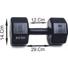 Ps Spor 20 kg Dambıl (10 kg 2 Adet Gönderim Yapılır) Siyah