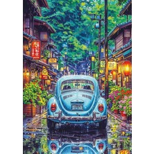 Puzzle Yağmur Altında Tokyo 500 Parça Puzzle