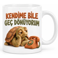 Gees Global Kendi Kendime Tasarımlı Porselen Kupa - Model 966